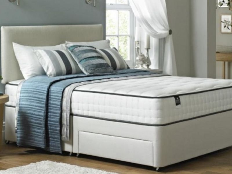 Rest Assured Latina 4ft 6 Double 1000 Pocket Springs with Memory Foam Divan Bed