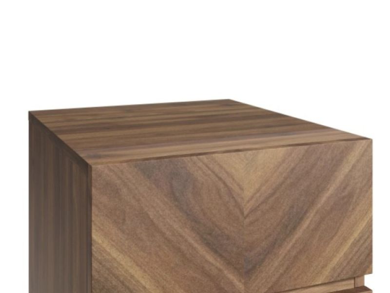 GFW Catania 3 Drawer Bedside In Royal Walnut