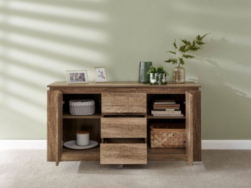 GFW Canyon Oak Effect Sideboard