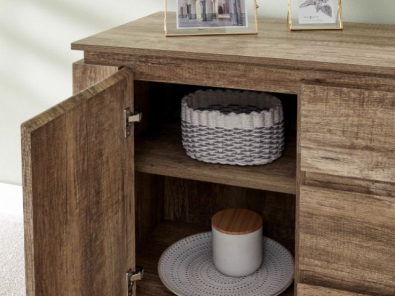 GFW Canyon Oak Effect Sideboard