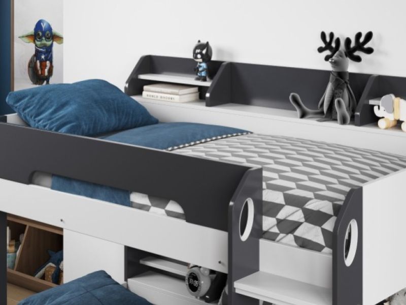 Flair Furnishings Flick Grey Bunk Bed