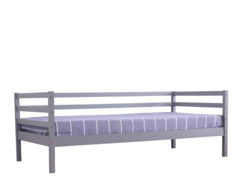 Flair Furnishings Cloud 3ft Single Grey Wooden Day Bed Frame