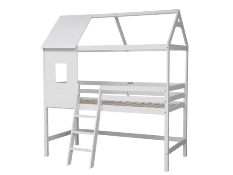 Flair Furnishings Hideaway Treehouse White Mid Sleeper Bed