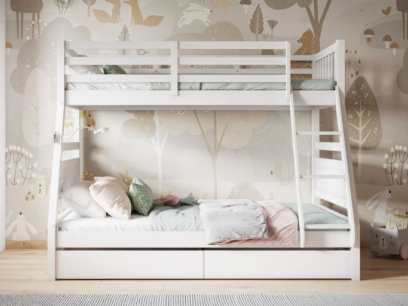 Flair Furnishings Ollie White Triple Sleeper Bunk Bed