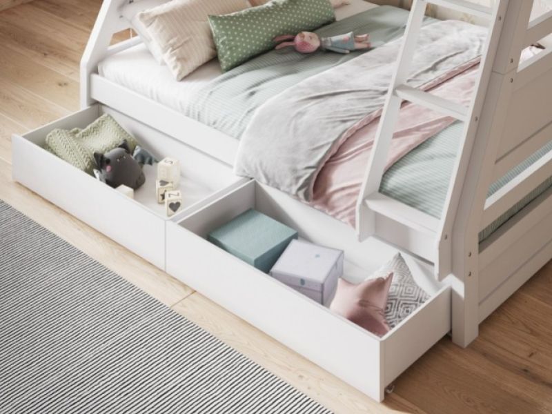 Flair Furnishings Ollie White Triple Sleeper Bunk Bed