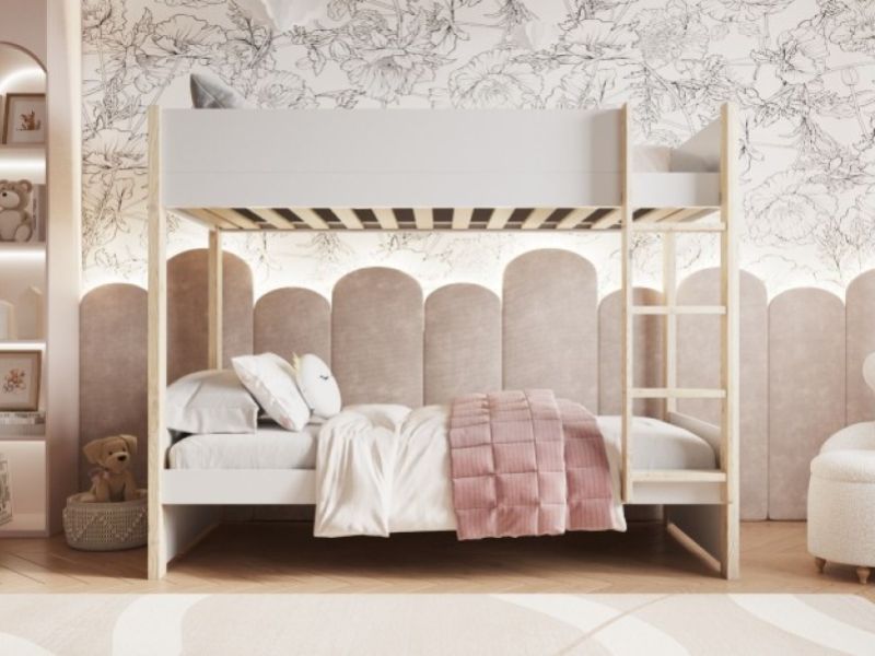 Noomi Tipo White Wooden Bunk Bed