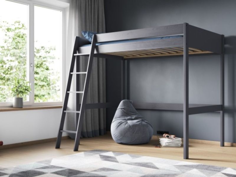 Noomi Tera Small Double Grey Wooden Highsleeper Bed