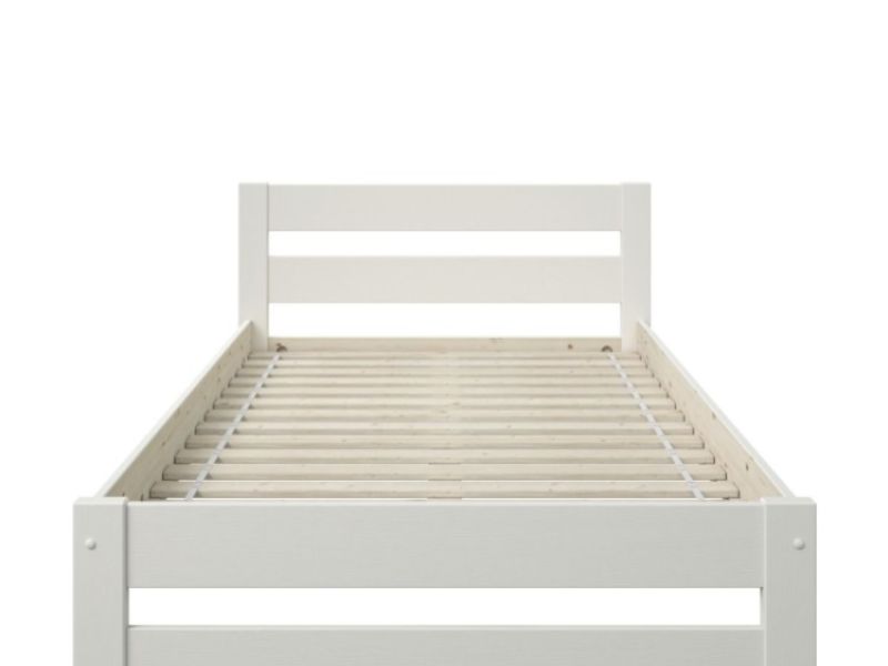 Noomi Tera 4ft Small Double White Wooden Bed Frame