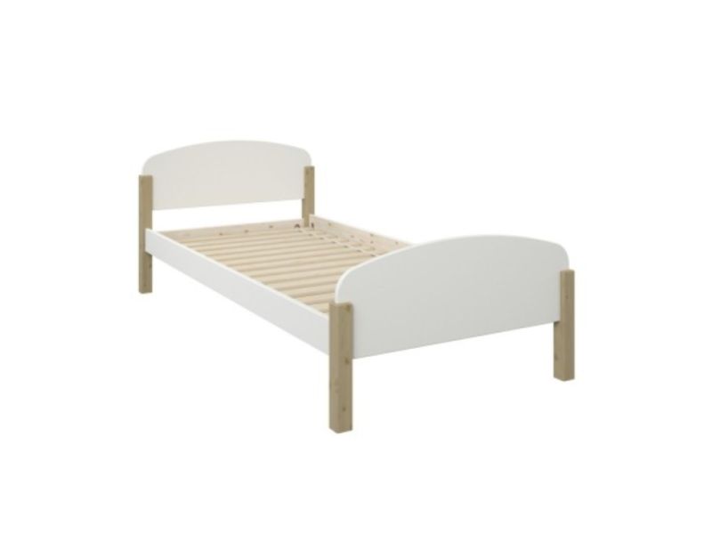 Noomi Seto 3ft Single White Wooden Bed Frame
