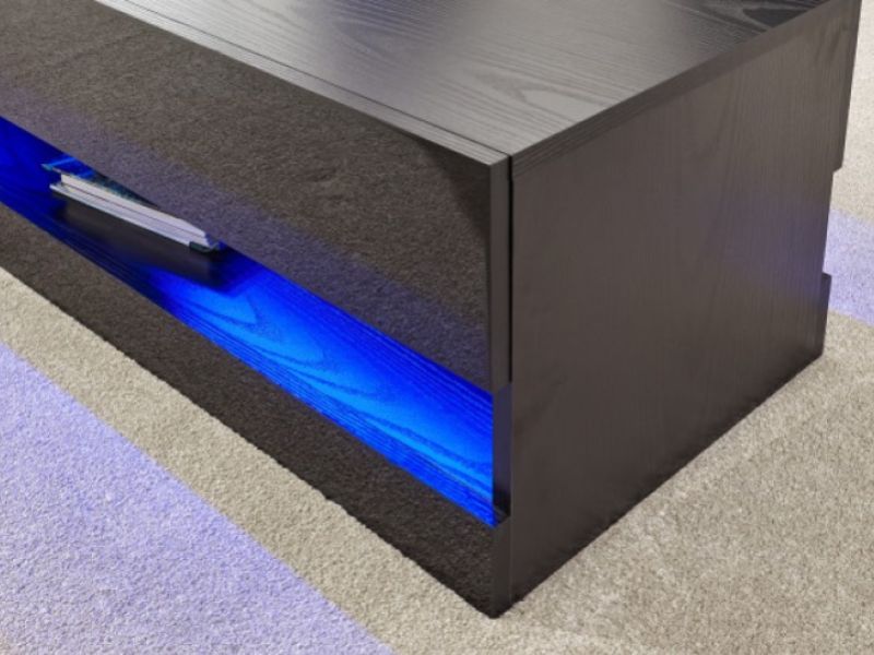 GFW Galicia Black Gloss LED Coffee Table