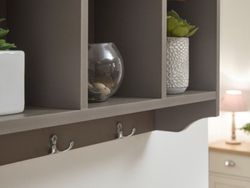 GFW Kempton Wall Rack In Grey