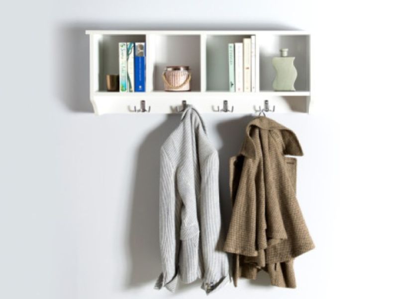 GFW Kempton Wall Rack In White