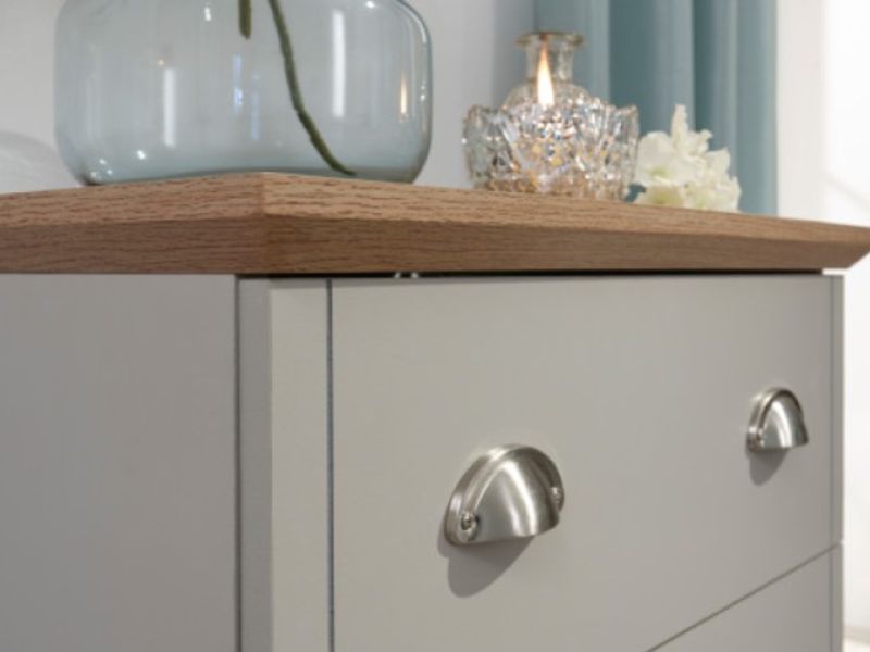 GFW Kendal 3 Drawer Chest In Grey