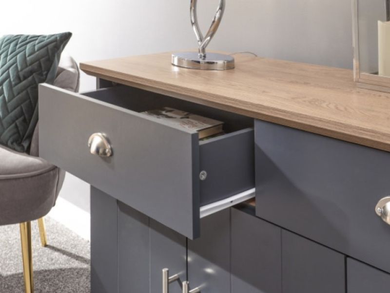 GFW Kendal Large Sideboard In Slate Blue