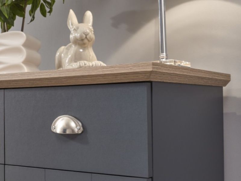 GFW Kendal Compact Sideboard In Slate Blue