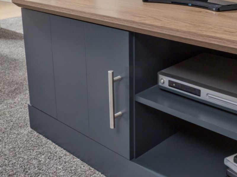 GFW Kendal Small TV Unit In Slate Blue