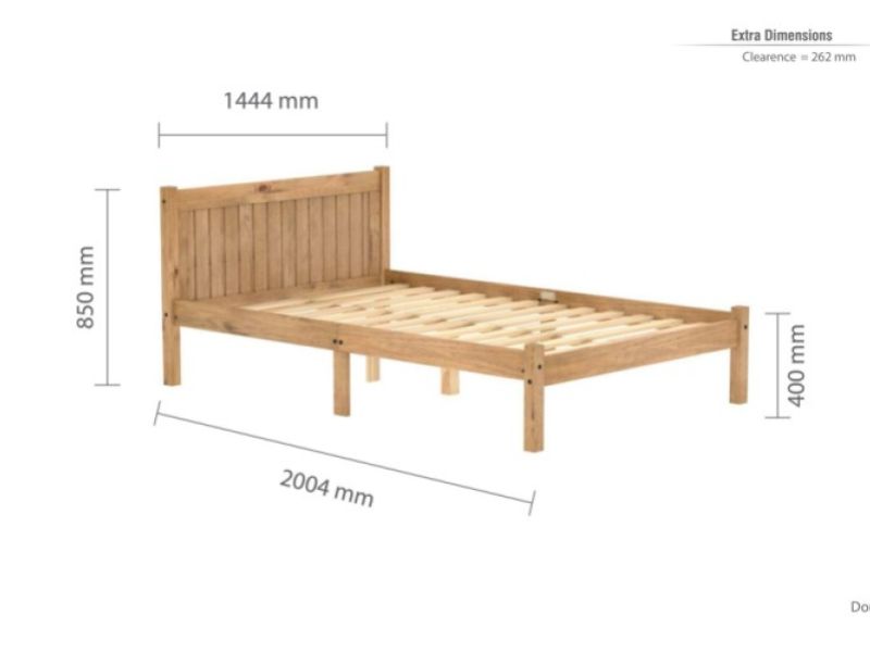 Birlea Rio 4ft6 Double Pine Wooden Bed Frame