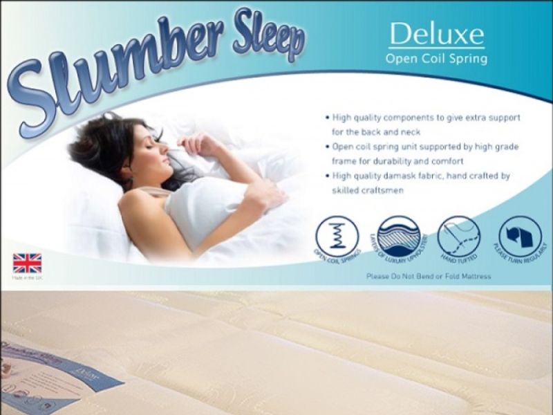 Time Living Slumber Sleep Deluxe 4ft Small Double Open Coil Spring Mattress