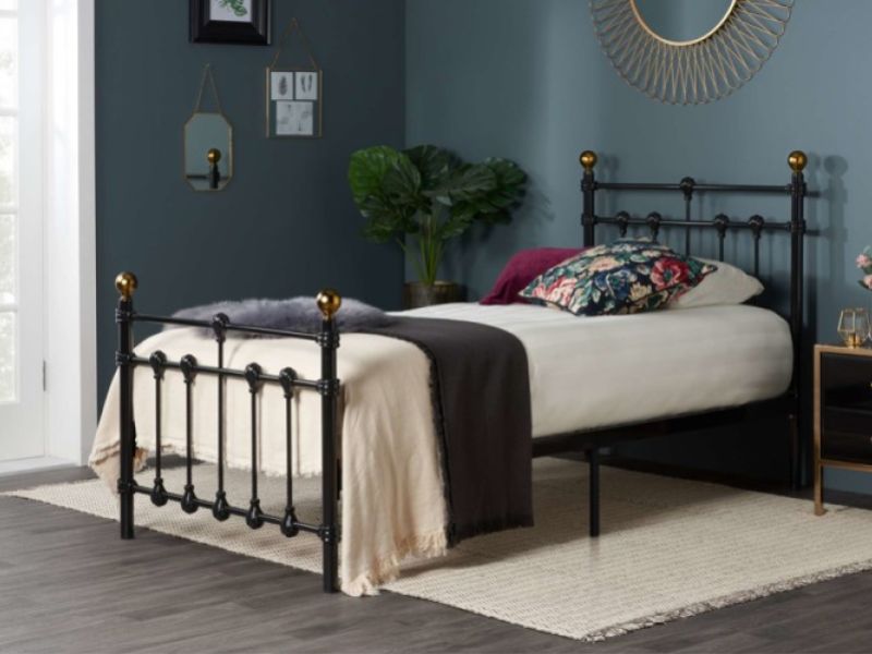 Birlea Atlas 3ft Single Black Metal Bed Frame