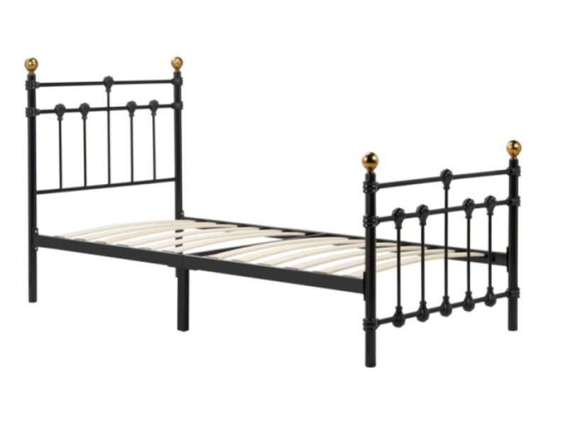 Birlea Atlas 3ft Single Black Metal Bed Frame