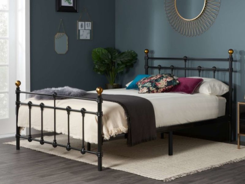 Birlea Atlas 4ft Small Double Black Metal Bed Frame