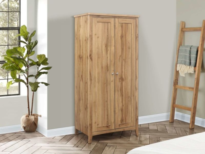 Birlea Hampstead Oak Finish 2 Door Wardrobe