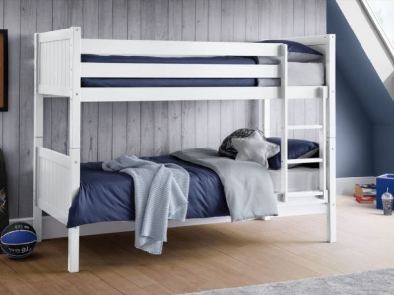 Julian Bowen Bella Surf White Wooden Bunk Bed