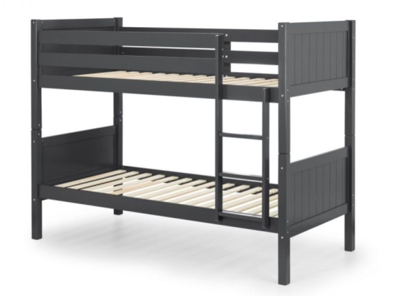 Julian Bowen Bella Wooden Bunk Bed In Anthracite