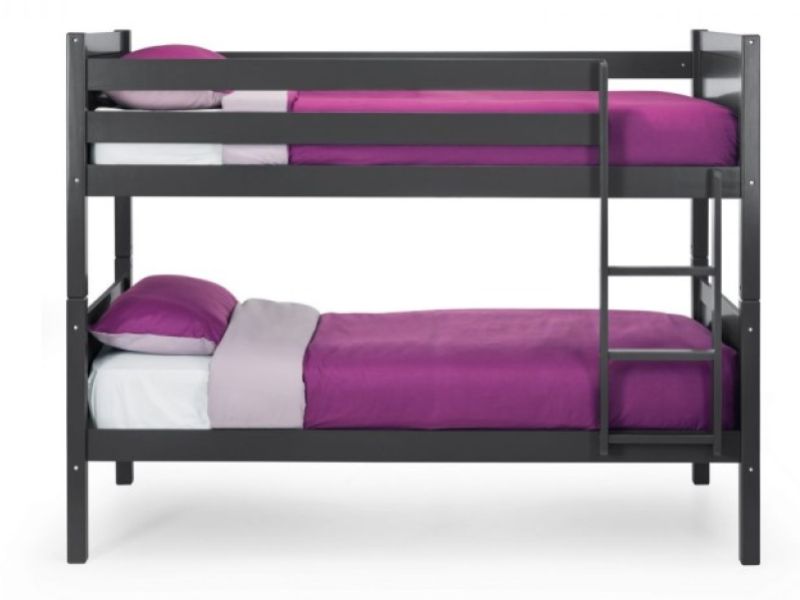 Julian Bowen Bella Wooden Bunk Bed In Anthracite