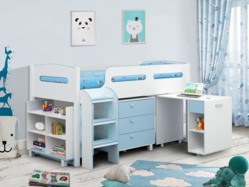 Julian Bowen Kimbo Blue Cabin Bed Frame