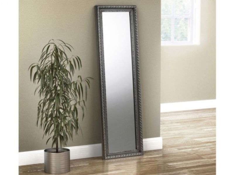 Julian Bowen Allegro Dress Mirror In Pewter