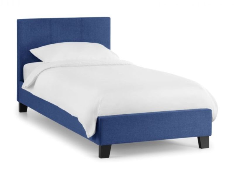 Julian Bowen Rialto 3ft Single Blue Fabric Bed Frame