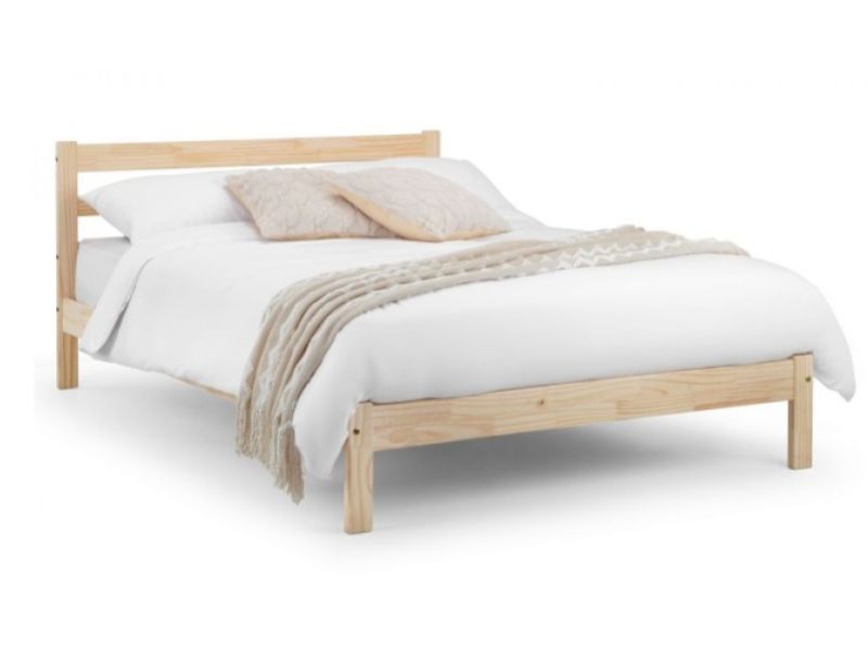 Julian Bowen Sami 3ft Single Wooden Bed Frame In Unfinished Pine