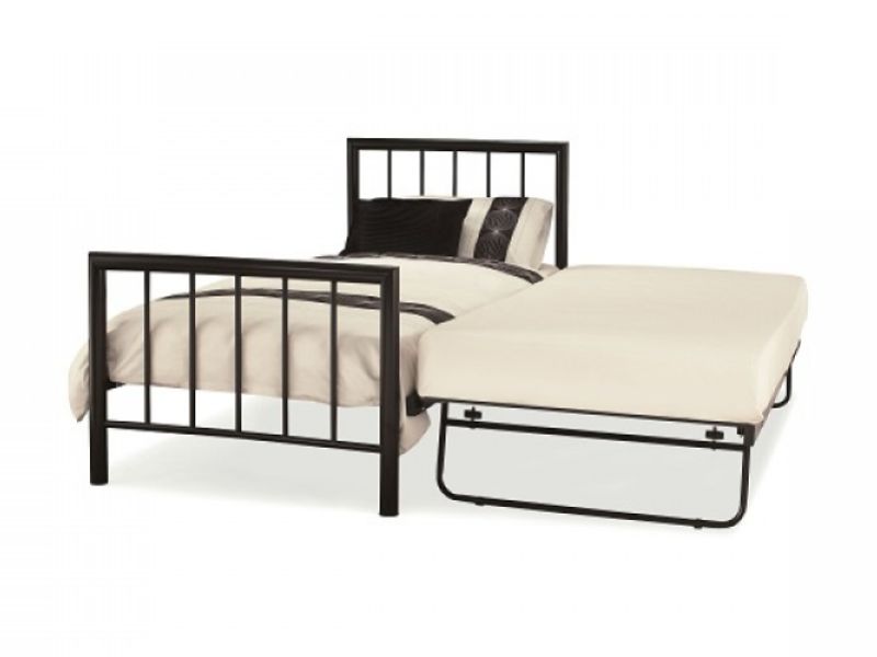 Serene Modena 3ft Single Black Metal Guest Bed Frame