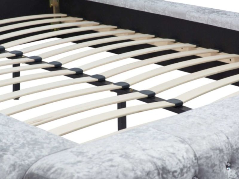 Birlea Grande 4ft6 Double Steel Velvet Fabric Bed Frame