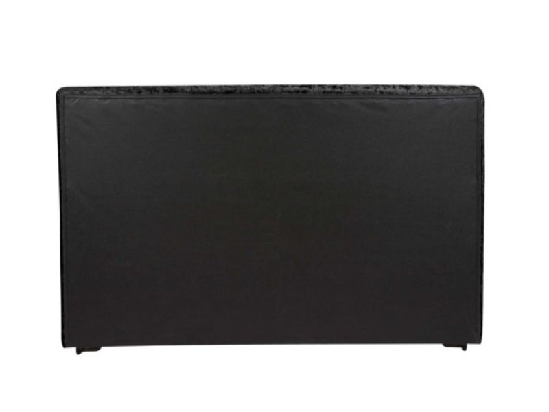 Birlea Grande 4ft6 Double Black Crushed Velvet Fabric Bed Frame