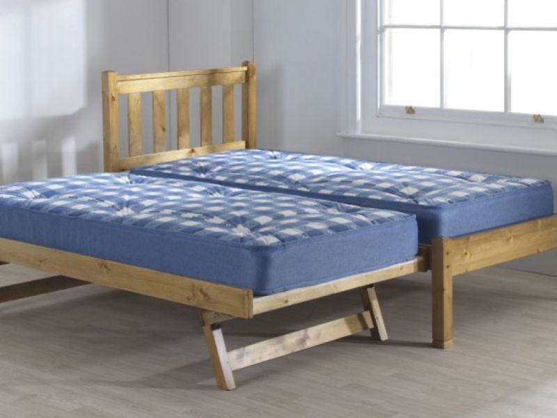 Friendship Mill Shaker 2ft6 Small Single Pine Wooden Guest Bed Frame