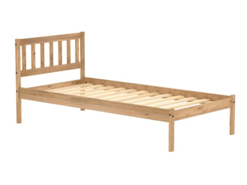 Birlea Lisbon 3ft Single Pine Wooden Bed Frame