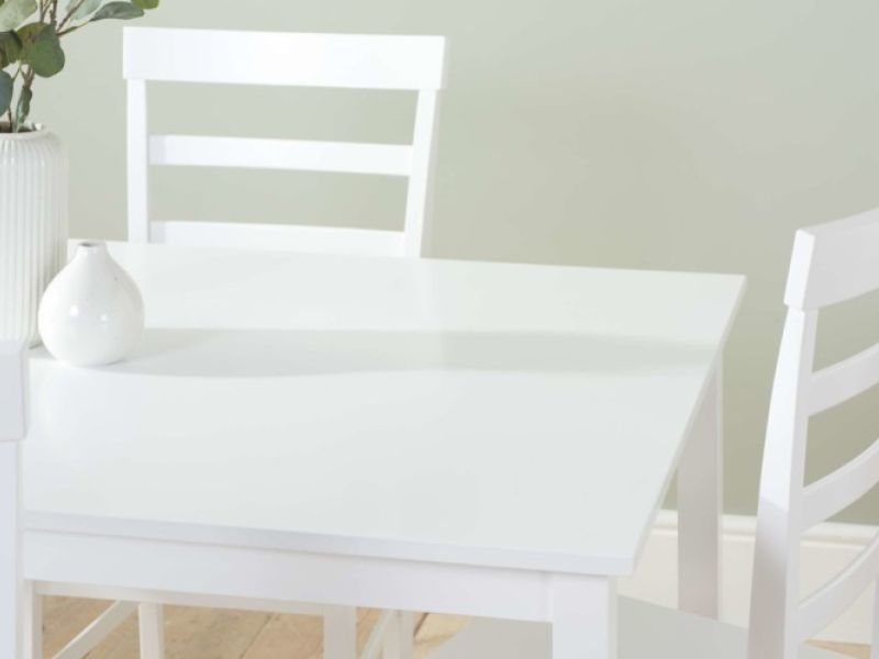 Birlea Cottesmore Rectangular Dining Table In White