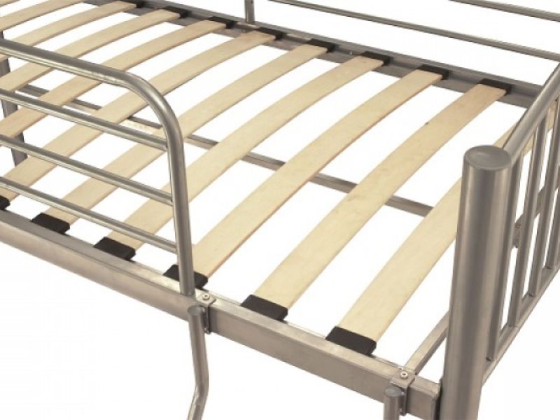 Serene Oslo Silver Metal Bunk Bed