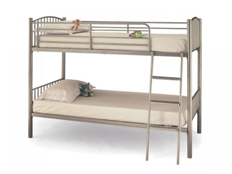 Serene Oslo Silver Metal Bunk Bed