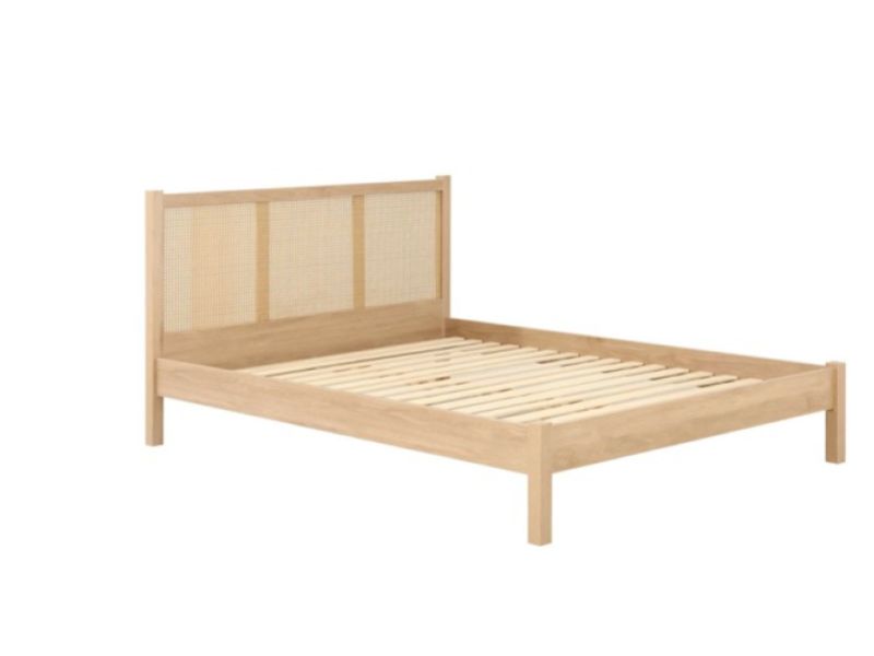 Birlea Croxley Rattan And Oak Finish 5ft Kingsize Bed Frame