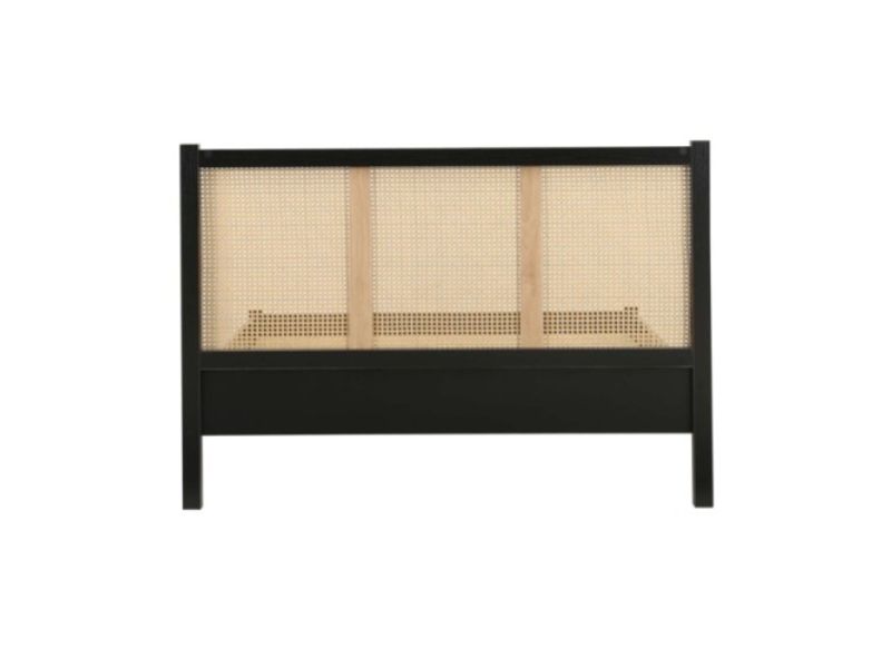 Birlea Croxley Rattan And Black Finish 5ft Kingsize Bed Frame