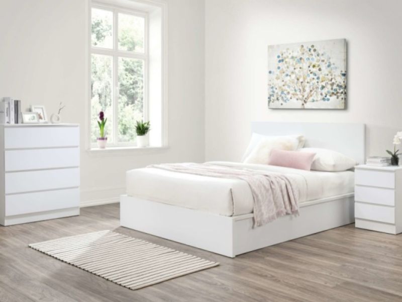 Birlea Oslo White 3 Drawer Bedside