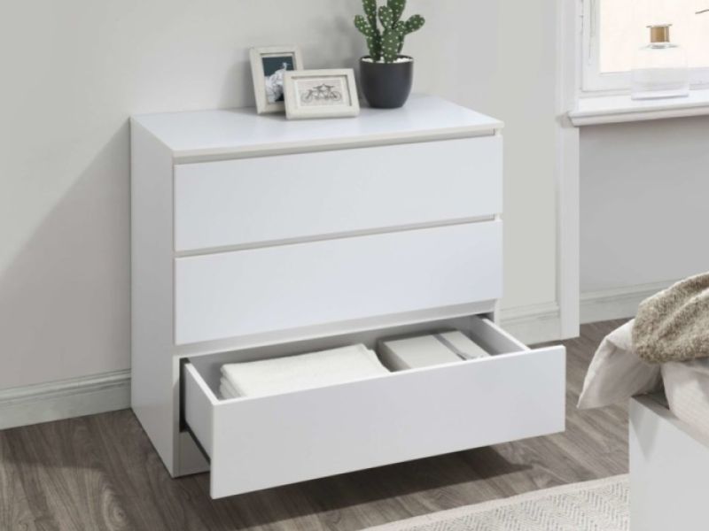 Birlea Oslo White 3 Drawer Chest