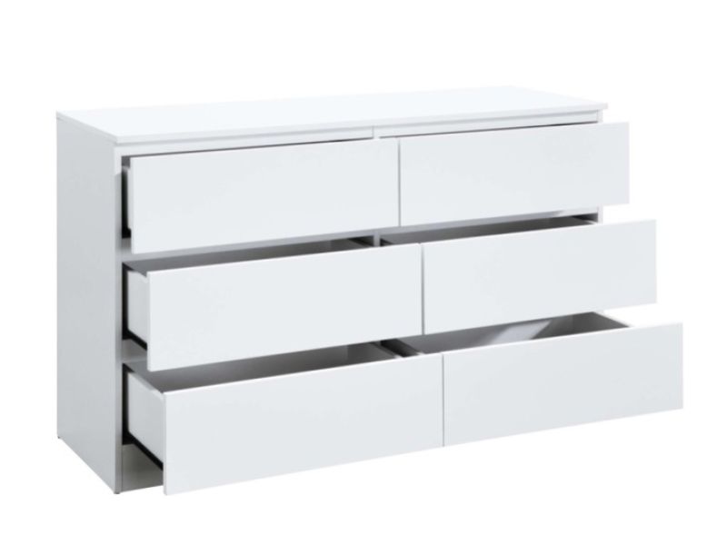 Birlea Oslo White 6 Drawer Chest