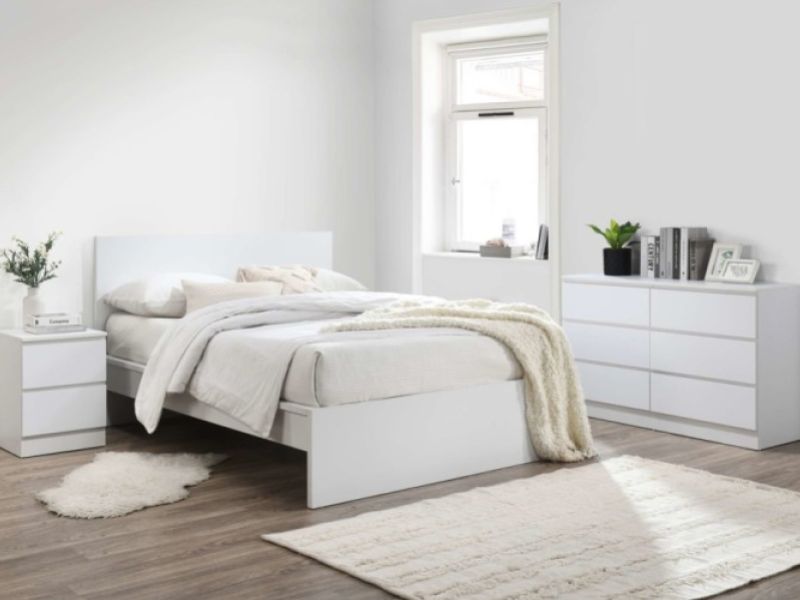 Birlea Oslo White 4ft6 Double Bed Frame