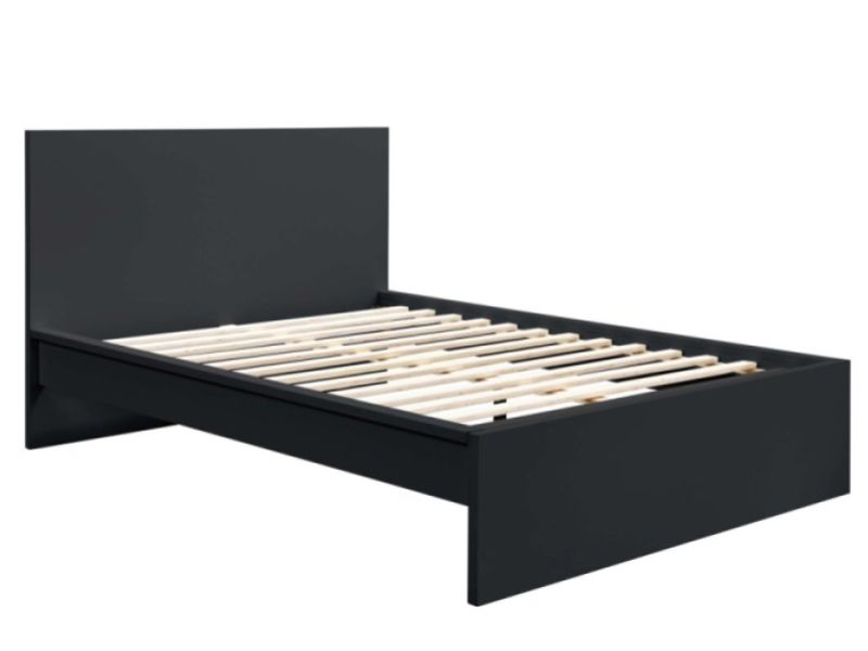 Birlea Oslo Black 4ft6 Double Bed Frame