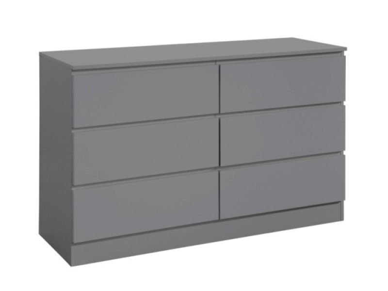 Birlea Oslo Grey 6 Drawer Chest