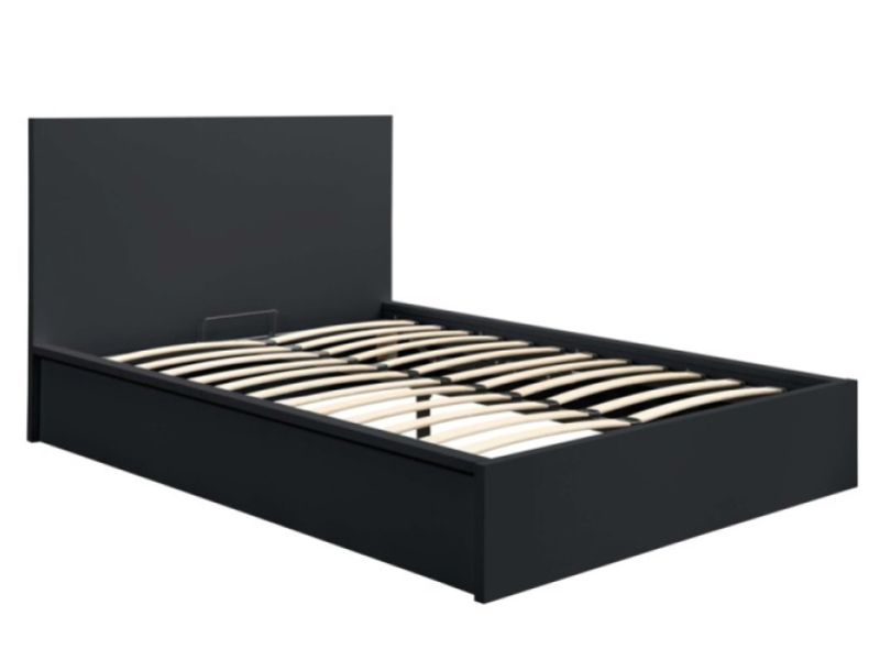 Birlea Oslo Black 5ft Kingsize Ottoman Bed Frame